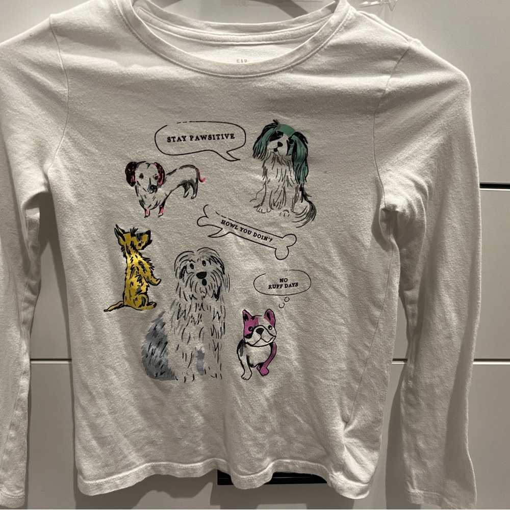 Gap Kids M (8) Dog Kids Graphic T-Shirt